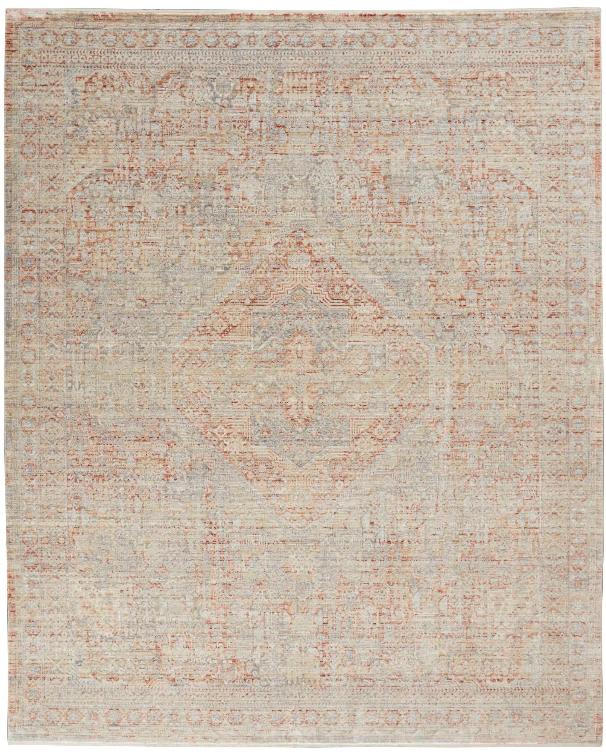 Lexington Area Rug - Grey/Brick