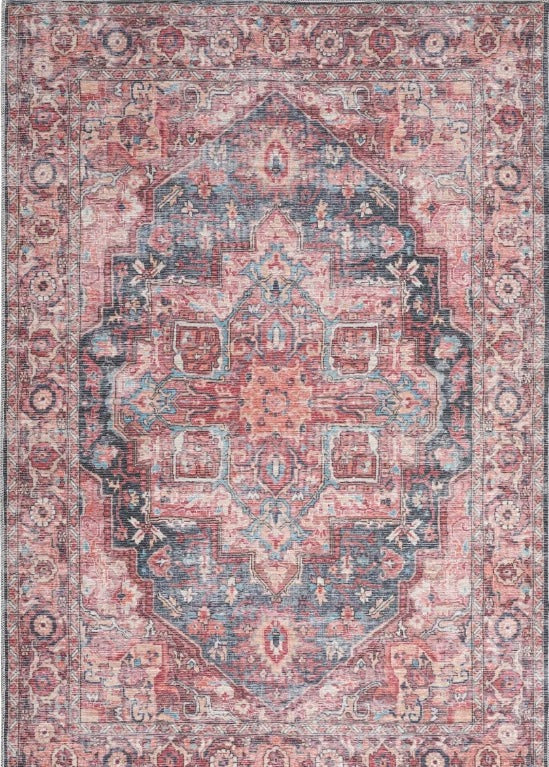 New Horizons Washable Area Rug - Multi Color