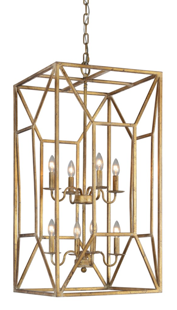 Everett 37" 8 Bulb Chandelier - Classic Carolina Home