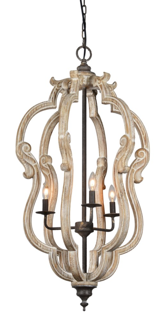 Martina 21" 3 Bulb Chandelier - Classic Carolina Home