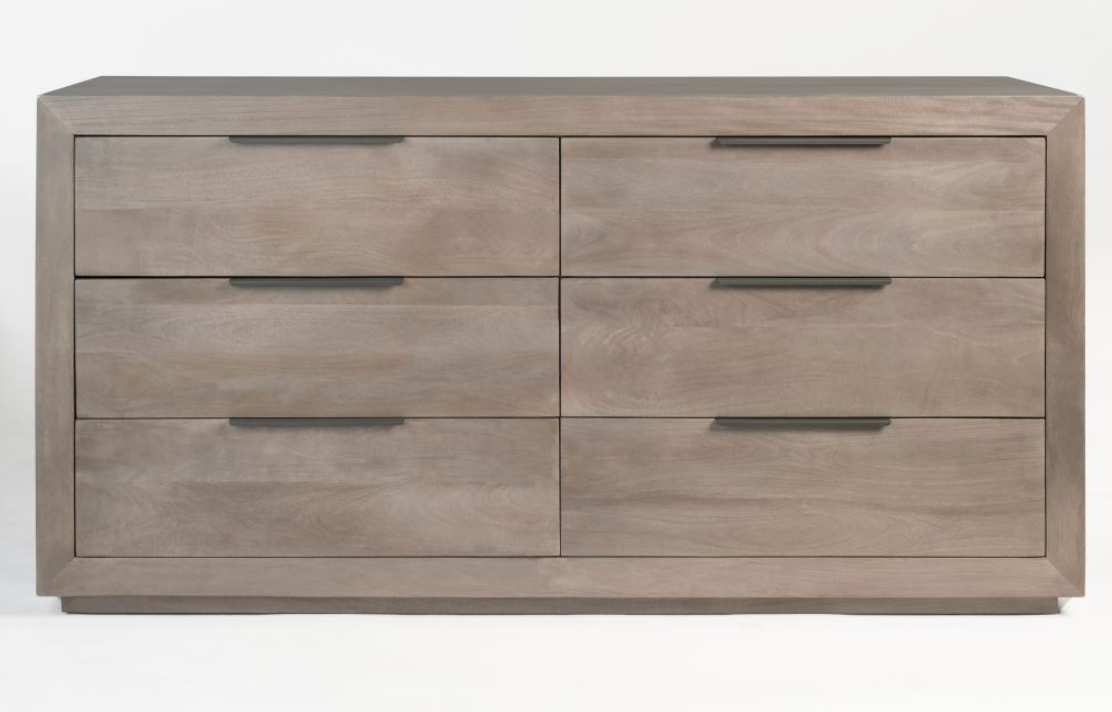 Hampton 72" Six Drawer Dresser - Ash - Classic Carolina Home