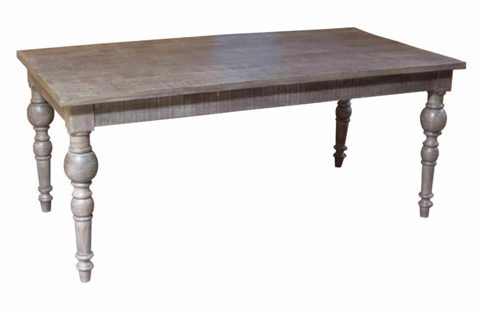 Francesca 71" Dining Table - Rustic Brown Wash - Classic Carolina Home