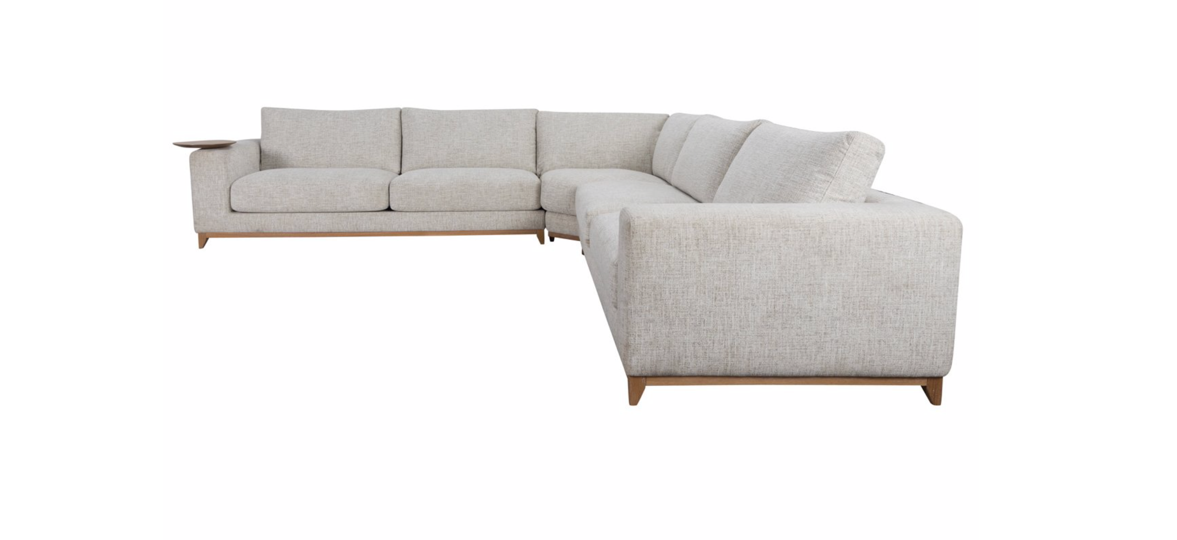 Raymond 133" 5 Cushion Sectional - Sand - Classic Carolina Home