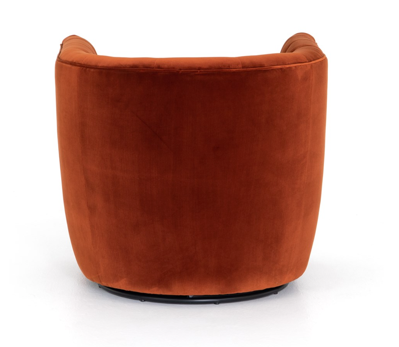 Hamilton 33" Tufted Swivel Chair - Rust - Classic Carolina Home