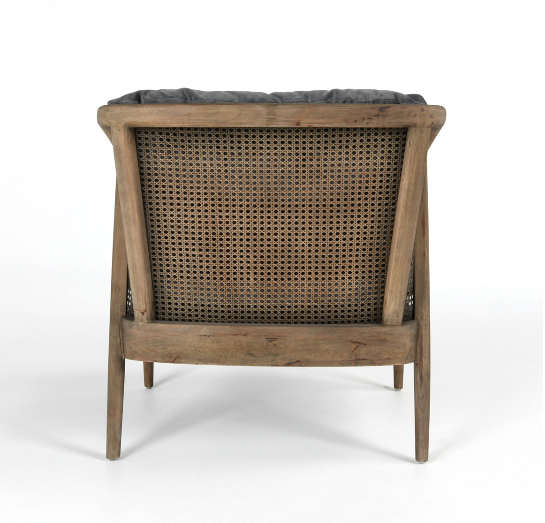 Codie 28" Accent Chair - Slate Velvet