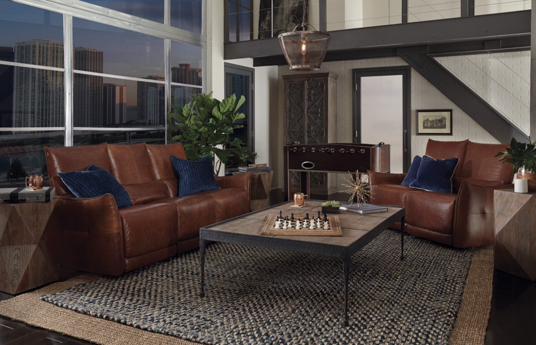 Helsinki 78" 3 Cushion Top Grain Leather Power Motion Reclining Sofa - Brown