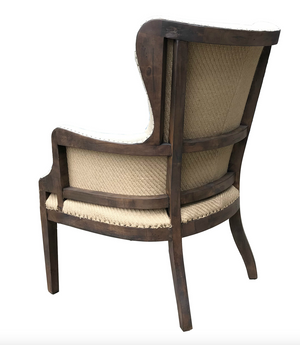 Alexander Deconstructed Arm Chair - Linen + Chestnut