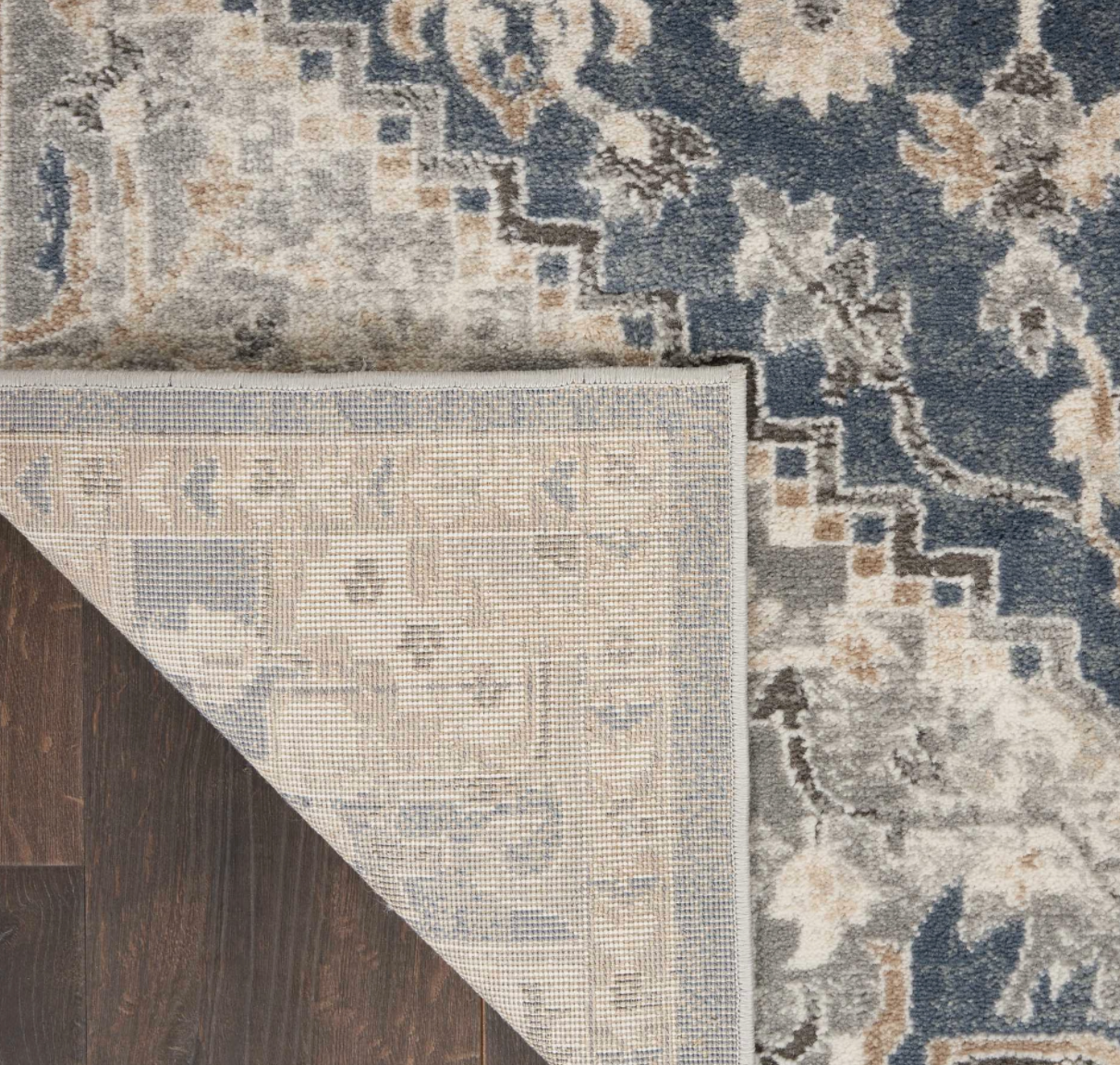 Quartz Area Rug - Ivory/Blue