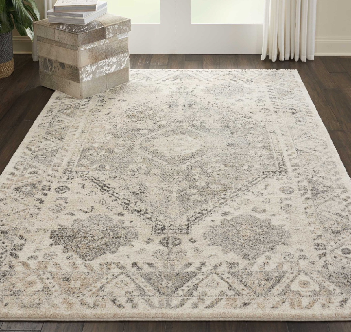 Fission Area Rug - Cream/Grey