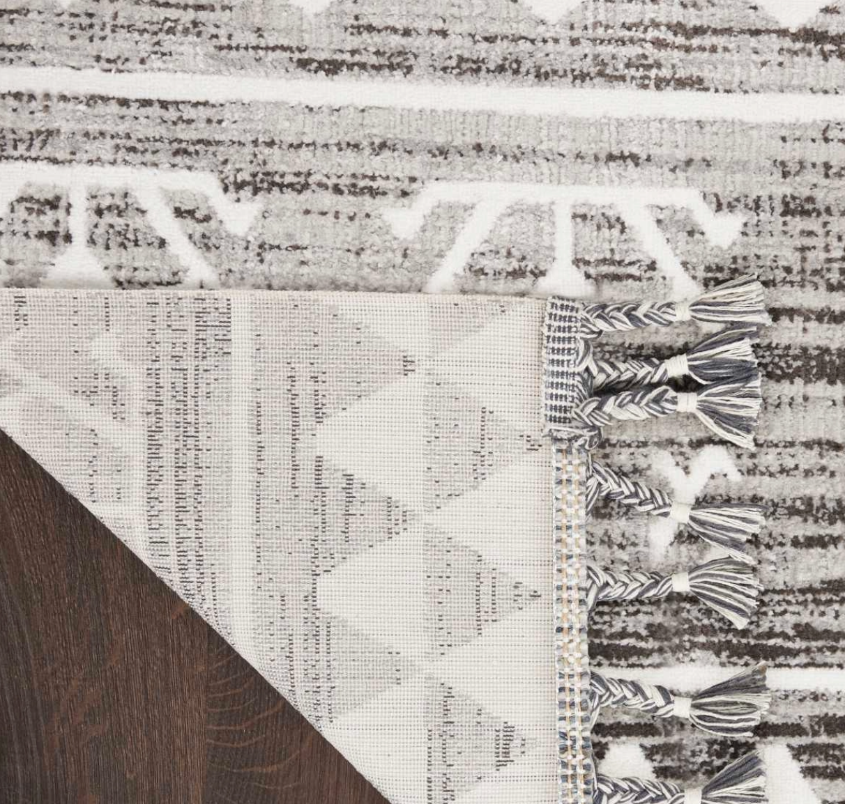 Azteca Area Rug - Ivory/Grey