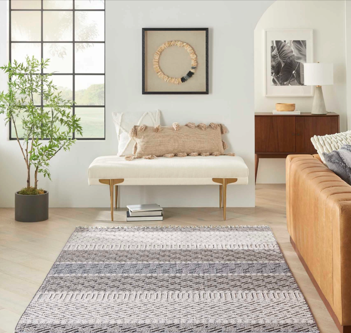 Baxter Area Rug - Ivory/Slate