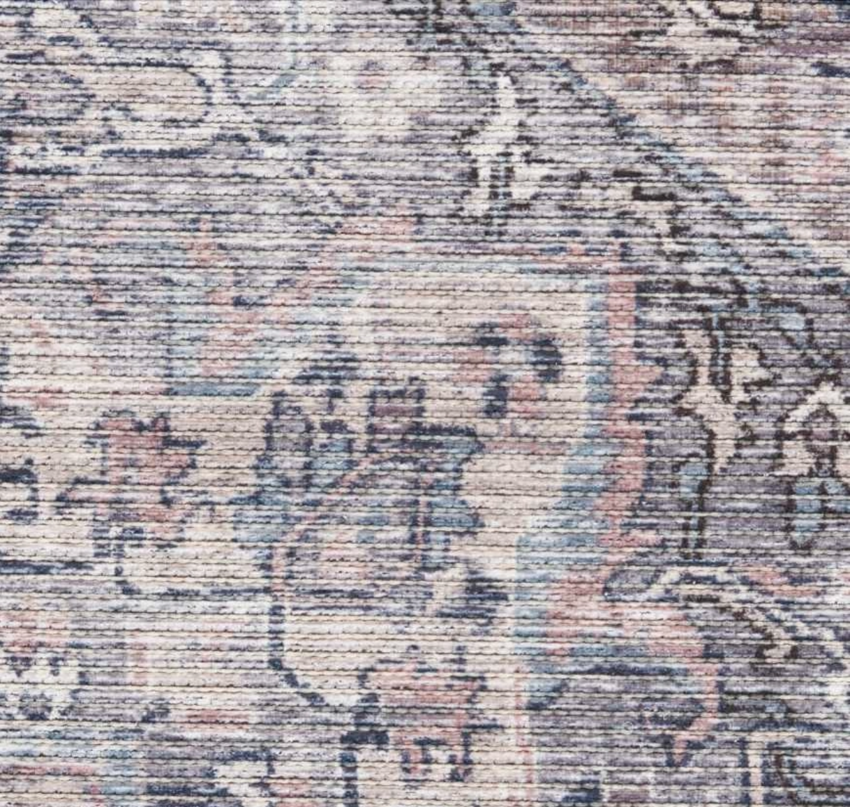 New Horizons Washable Area Rug - Grey/Multi