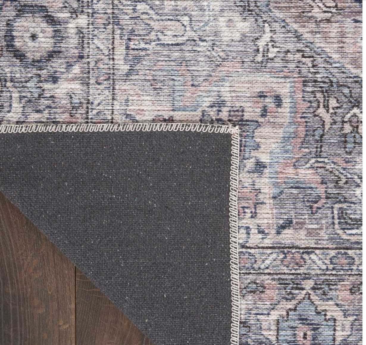 New Horizons Washable Area Rug - Grey/Multi