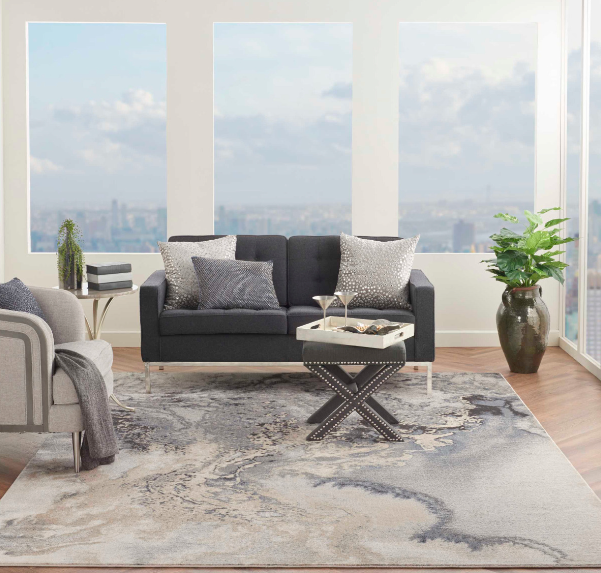 Mossimo Area Rug - Grey