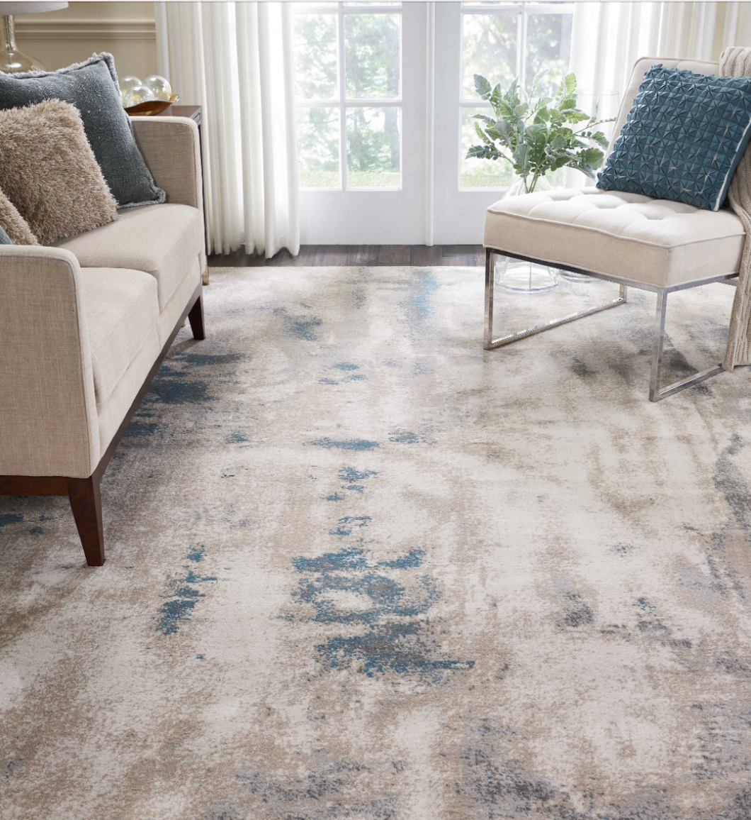 Mossimo Area Rug - Ivory/Teal
