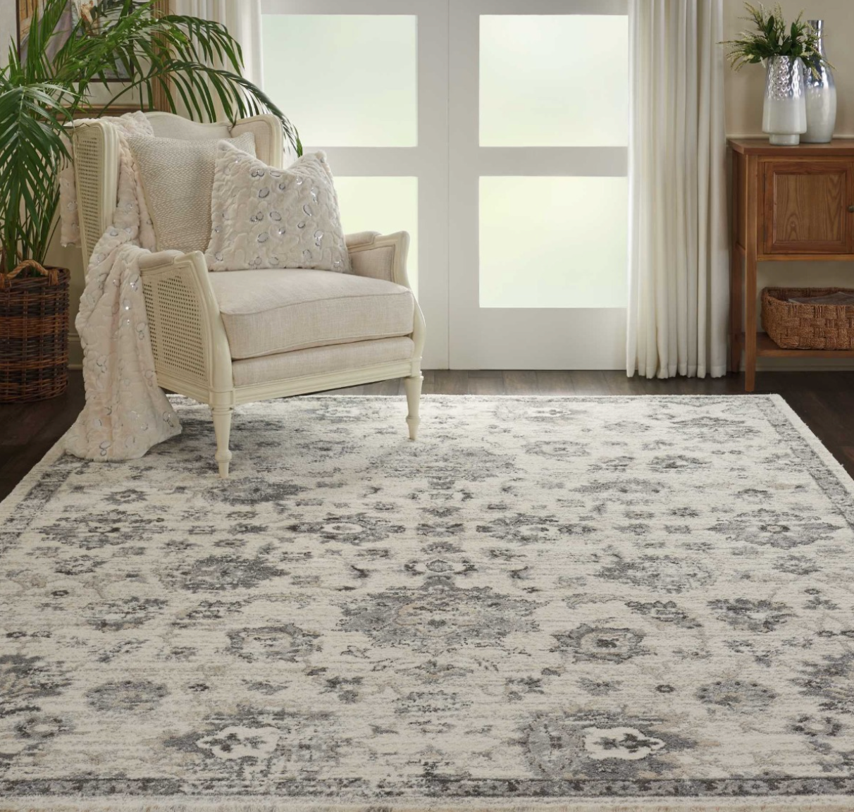 Fission Area Rug - Grey/Ivory