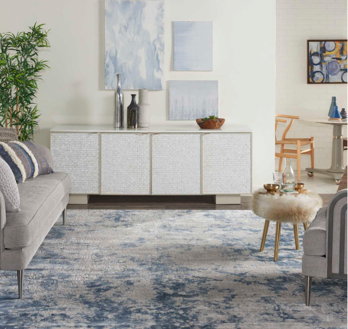 Cumulus Area Rug - Grey/Blue