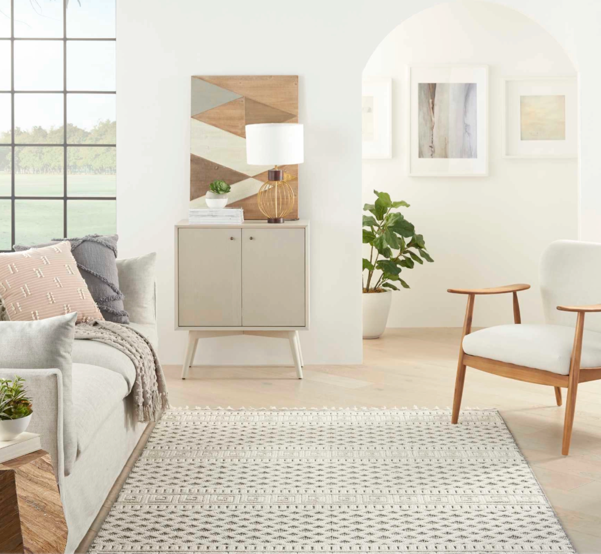 Baxter Area Rug - Ivory/Grey