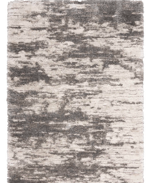 Lux Shag Area Rug - Charcoal/Ivory