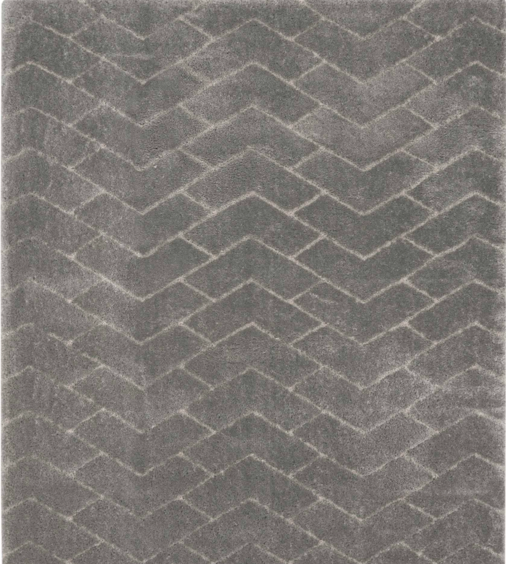 Diva Shag Area Rug - Grey