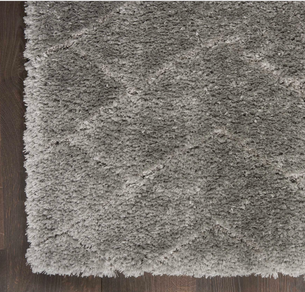 Diva Shag Area Rug - Grey