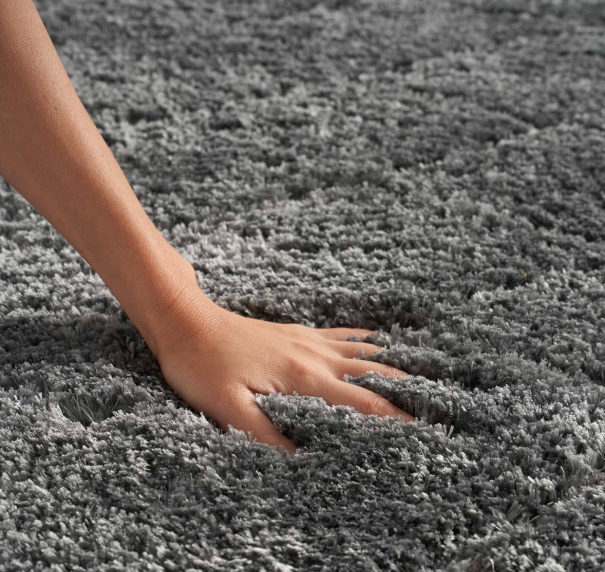 Diva Shag Area Rug - Grey