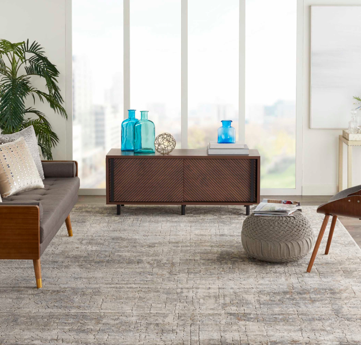 Quartz Area Rug - Beige/Grey