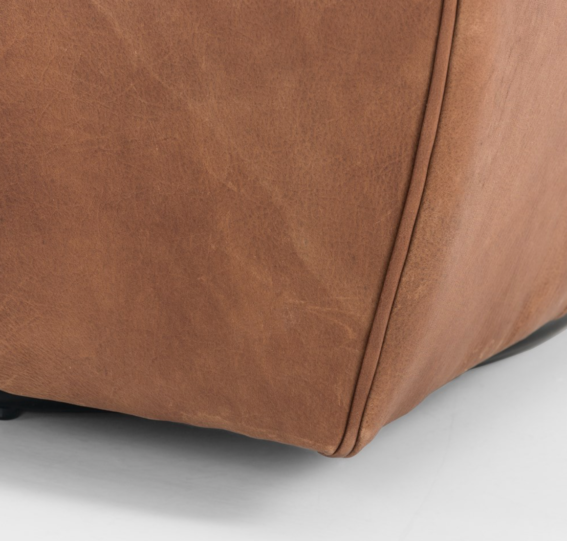 Hancock Top Grain Leather Swivel Chair - Butterscotch