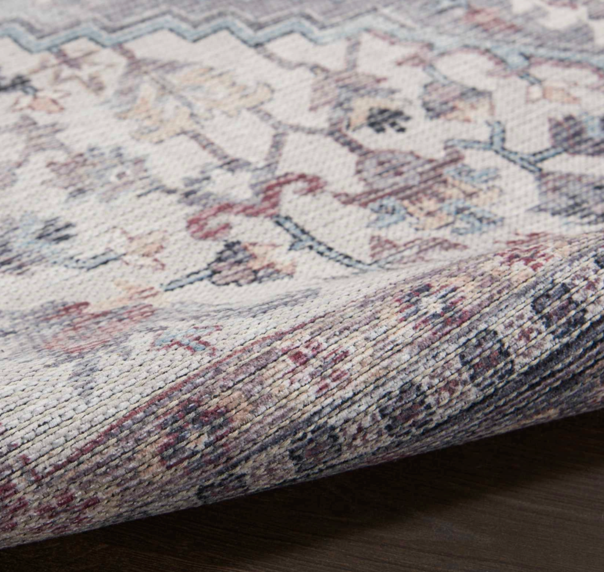 New Horizons Washable Area Rug - Grey