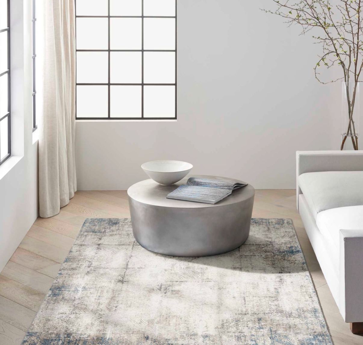 Eternity Area Rug - Ivory/Grey