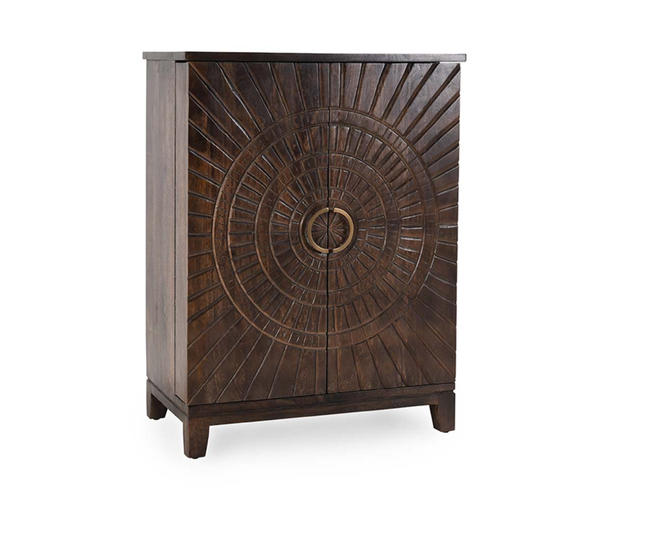 Viviani 36" 2 Door Bar Cabinet - Cocoa