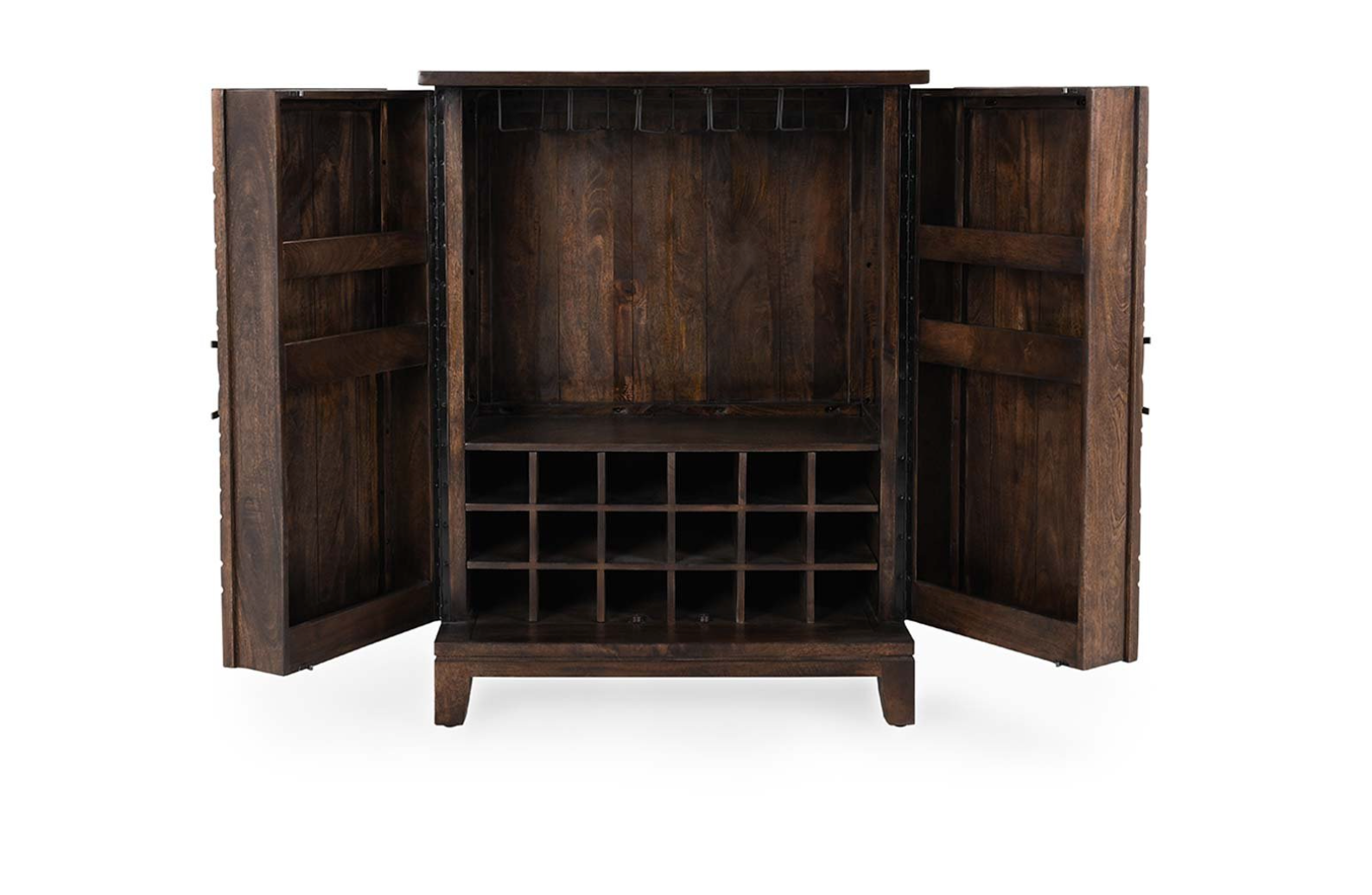 Viviani 36" 2 Door Bar Cabinet - Cocoa