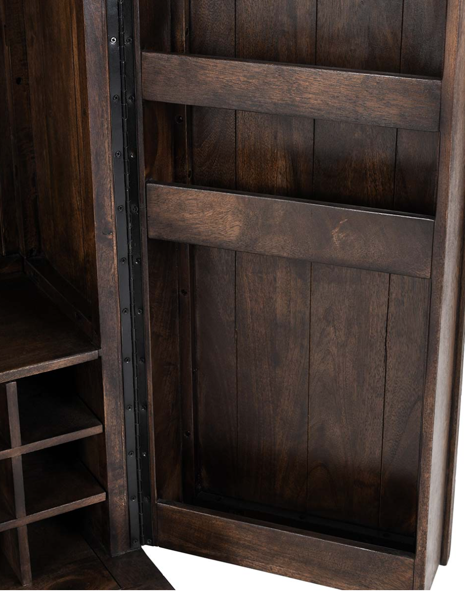 Viviani 36" 2 Door Bar Cabinet - Cocoa