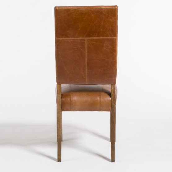 Bryce Dining Chair - Tobacco Leather + Ash - Classic Carolina Home