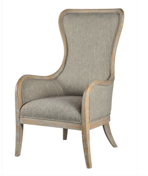 Clarksdale Arm Chair - Birch Tweed + Pecan - Classic Carolina Home