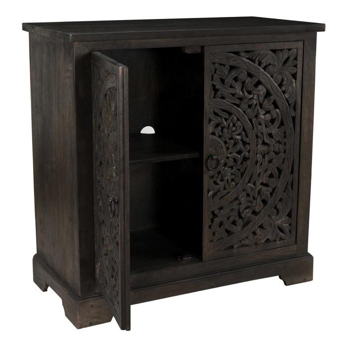 Kara 36" 2 Door Sideboard - Charcoal Gray - Classic Carolina Home