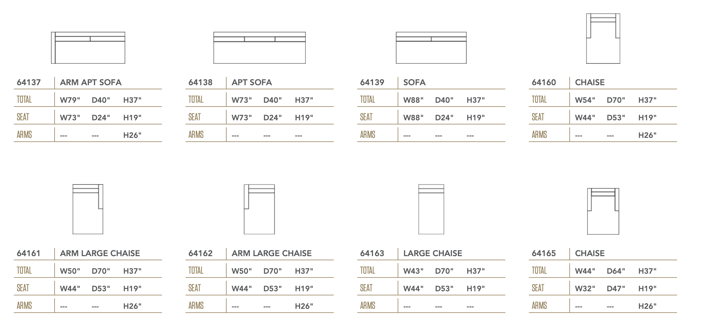 Hannah Express Ship 140" Dual Chaise Sectional