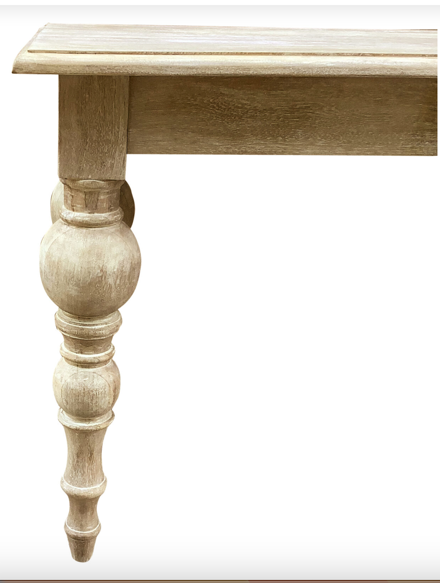 Salem 70" Console Table - New White Wash
