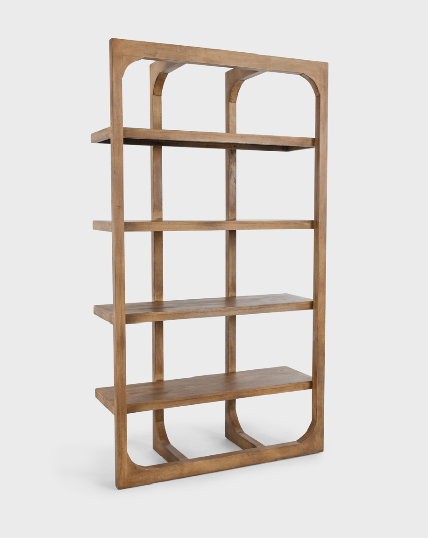 Hancock 48" Open Bookcase - Light Acacia