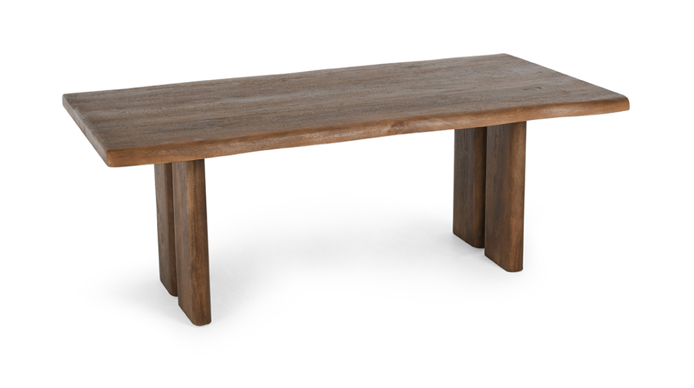 Harden 80" Natural Edge Dining Table - Dark Ash
