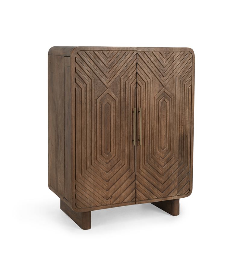 Harden 36" Bar Cabinet - Dark Ash