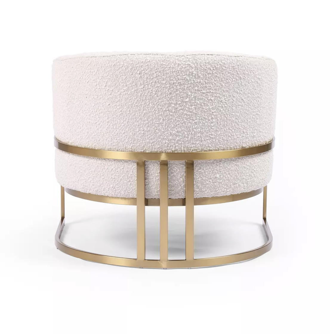 Robin 29" Accent Chair - Performance Natural Boucle + Brass