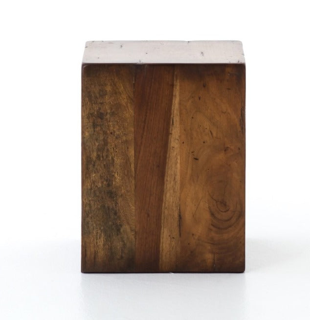 Sigmund 14" End Table - Reclaimed Fruitwood