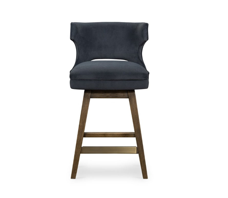Simone 20" Counter Stool - Shadow Velvet