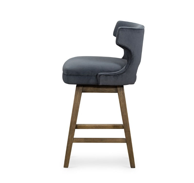 Simone 20" Counter Stool - Shadow Velvet
