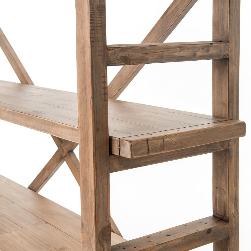 Brooklyn 76" Pine Bookshelf - Classic Carolina Home