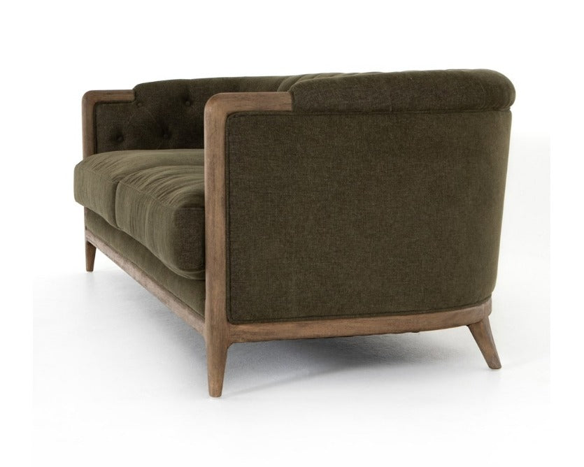 Worthington 90" Sofa - Dark Olive - Classic Carolina Home