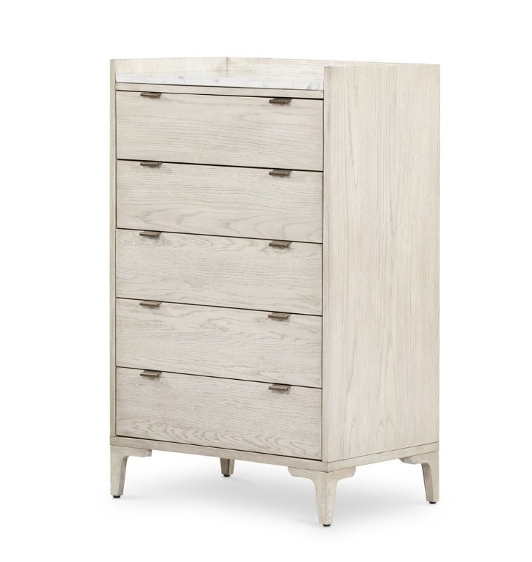 Victor 27" Tall Dresser - Vintage White - Classic Carolina Home