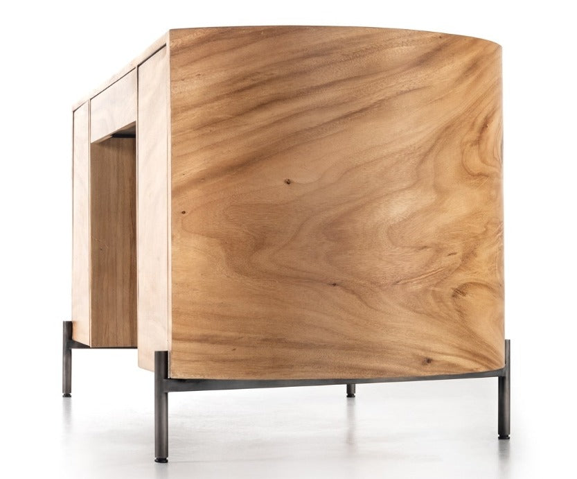 Lucius 72" Executive Desk - Gold Guanacaste - Classic Carolina Home