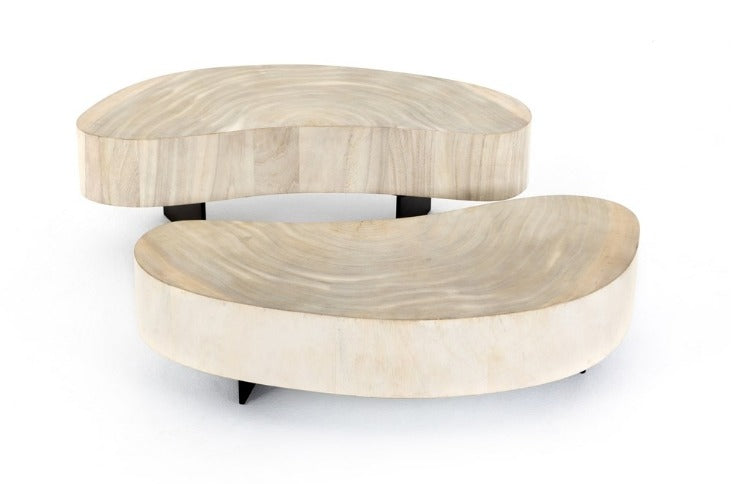 Alton 50" Coffee Table - Bleached Guanacaste - Classic Carolina Home